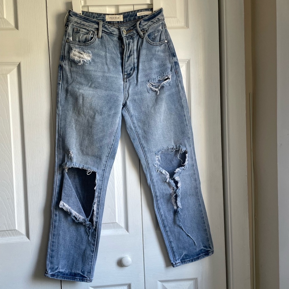 PacSun ripped mom jean